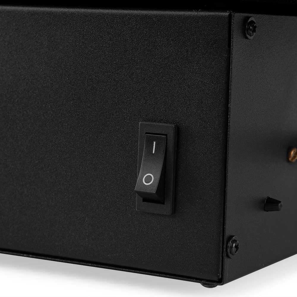 Orbegozo CM 8000 kominek elektryczny, regulowana grubość płomienia, dotykowy panel sterowania, pilot zdalnego sterowania, 3 tryby programowania, uchwyt ścienny, 1800 W