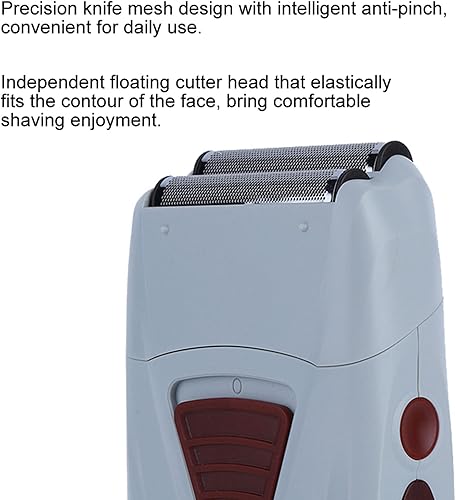 Miniatura 4 de Cortadora de pelo eléctrica, máquina de afeitar recíproca de la cabeza doble de la cortadora de pelo eléctrica recargable de los hombres
