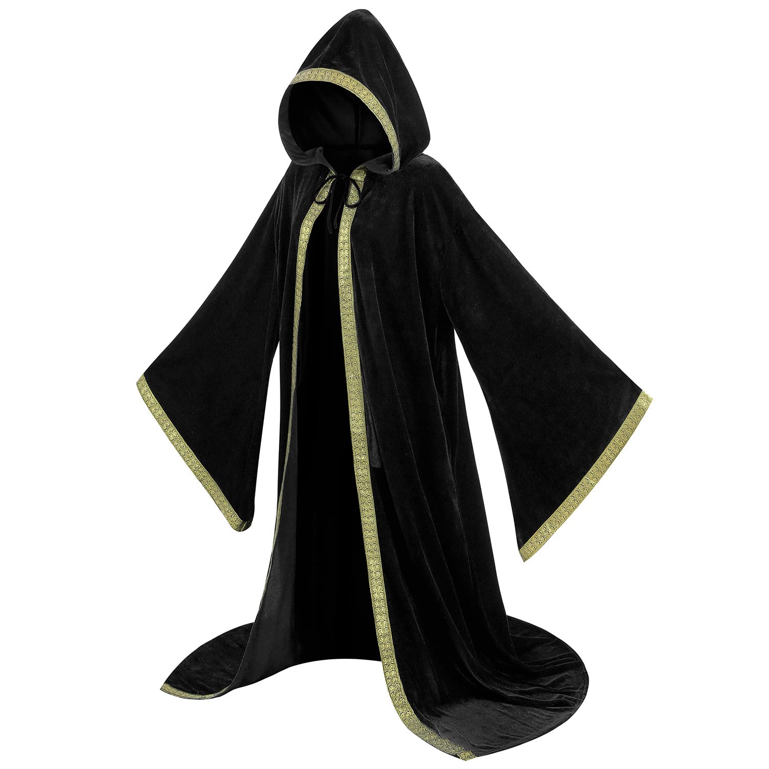 HAPNBCELE Wizard Robe Cloak with Hood Men Women - Image 2