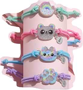 Amazon.com: 4 Pcs Bracelets Set Koala Cat Paw Dinosaur