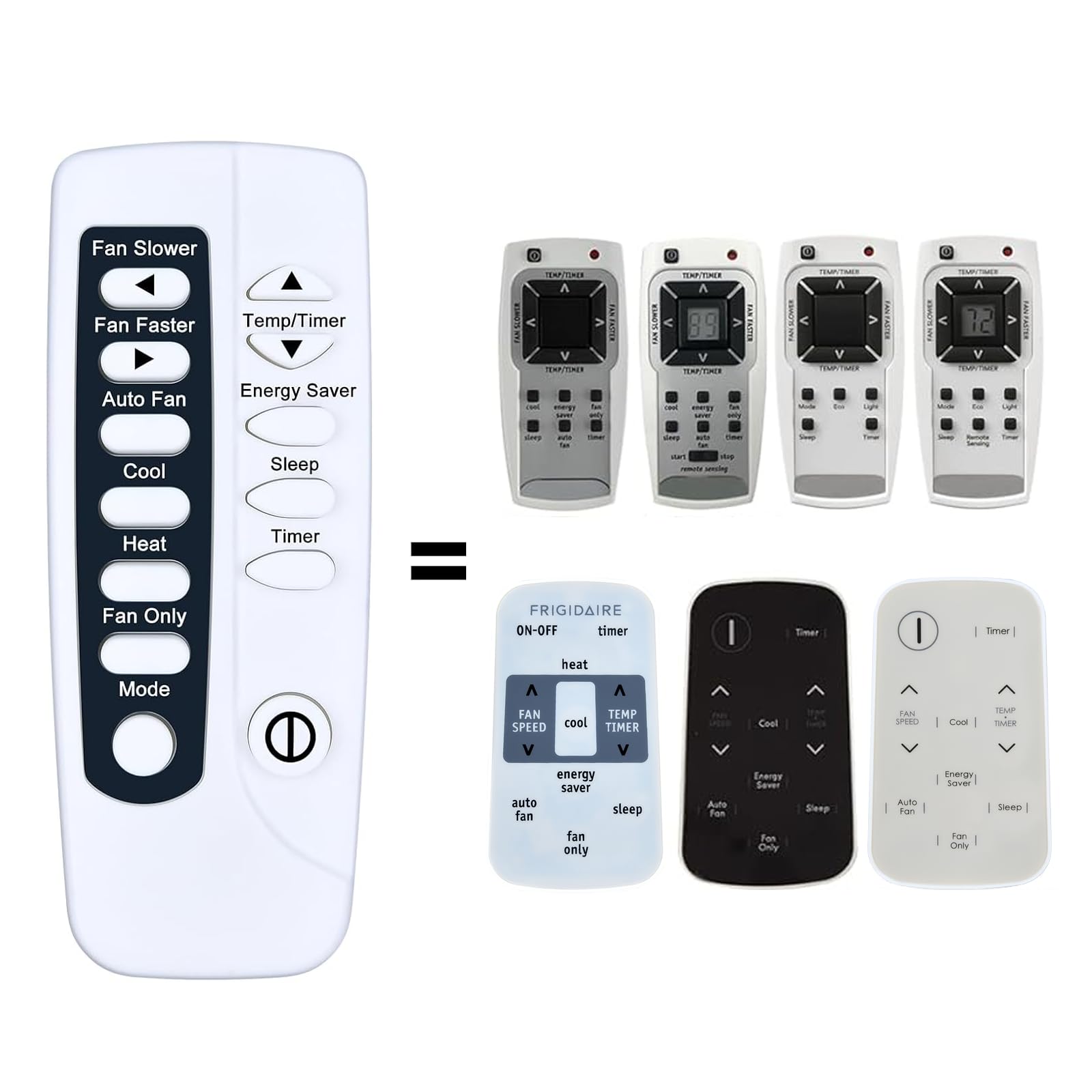 PZL Replacement AC Remote Control for Some Frigidaire Air Conditioner Models