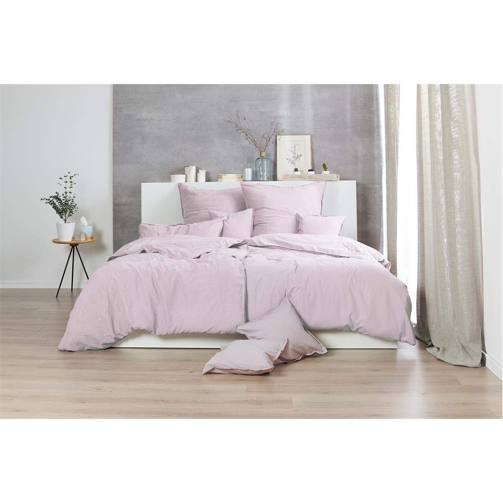 Primera Thomas Renforce Biancheria da letto Stonewashed | 450 rosa pallido - 135 x 200 cm
