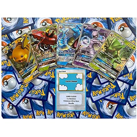 Card Cloud - Pokemon 5 x Random ULTRA RARE Cards Bundle (GX/V Cards) Cover