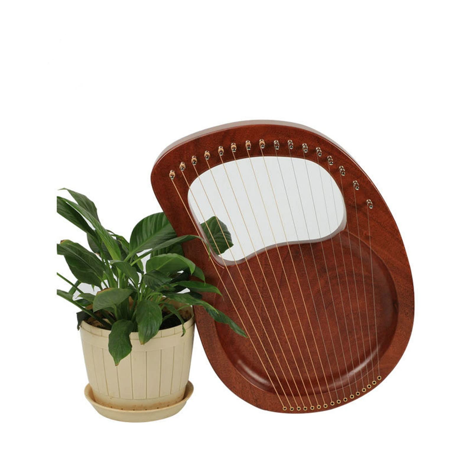 FLFL Tragbare Harfe 16 Saiten Leia Lyre Small Harp Einfach Und Leicht Zu Lernen Nische Musikinstrument Lyre