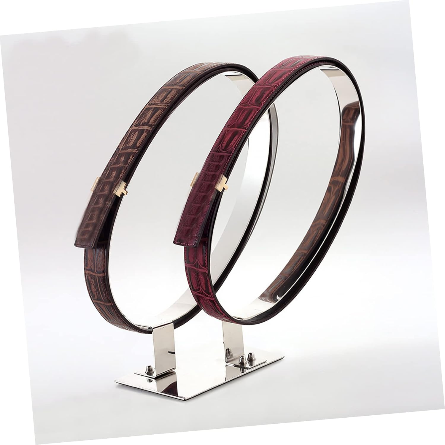 Stainless Steel Belt Bracket Display Rack Championship Belt Groove for Men