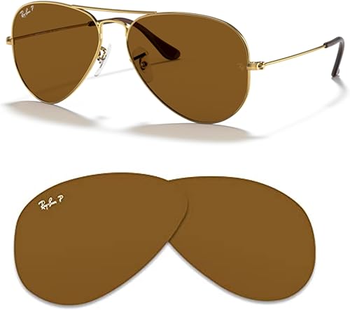 Original AVIATOR GRAN METAL RB3025 lentes de repuesto para hombres para mujeres+gratis kit de cuidado de gafas