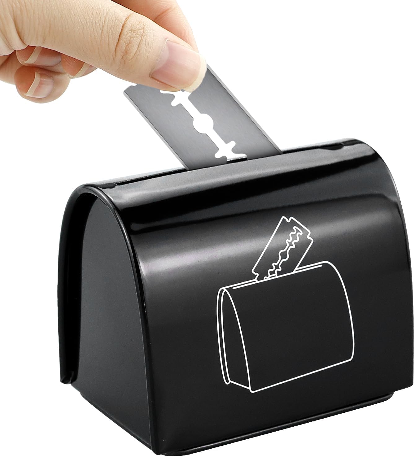 CIJIAINIENG 1 Pcs Shaver Disposal Case Safe Storage Bank for Used