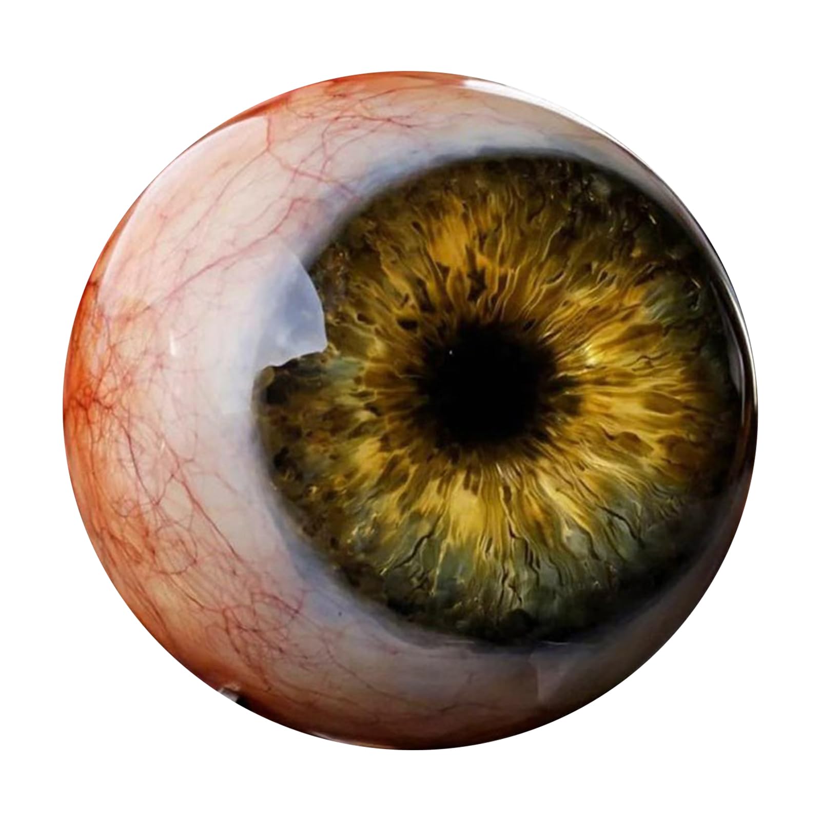 Hyper-Realistic Beast Eye Decor, Scary Creepy Realistic Eyeball Ornament, Gothic Home Decor Halloween Horror Prop, Unique Creepy Eye Figurine Gift for Horror Lovers