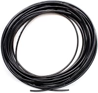 SRJQXH Pneumatikus Levegőcső 4mm/2.5mm - 10m Fekete PU Tömlő Sűrített Levegőhöz, Ipari és Kerti Alkalmazásokhoz, -30°C - 80°C 1