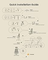 Vista 9 de ProtoArc Silla ergonómica de oficina – EC200 Silla de escritorio de malla con respaldo alto para computadora con soporte lumbar, reposacabezas