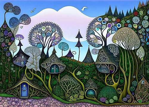 Maisons de conte poster sur toile SERENDIPITP 58x90cm pour éveiller la magie de l'enfance