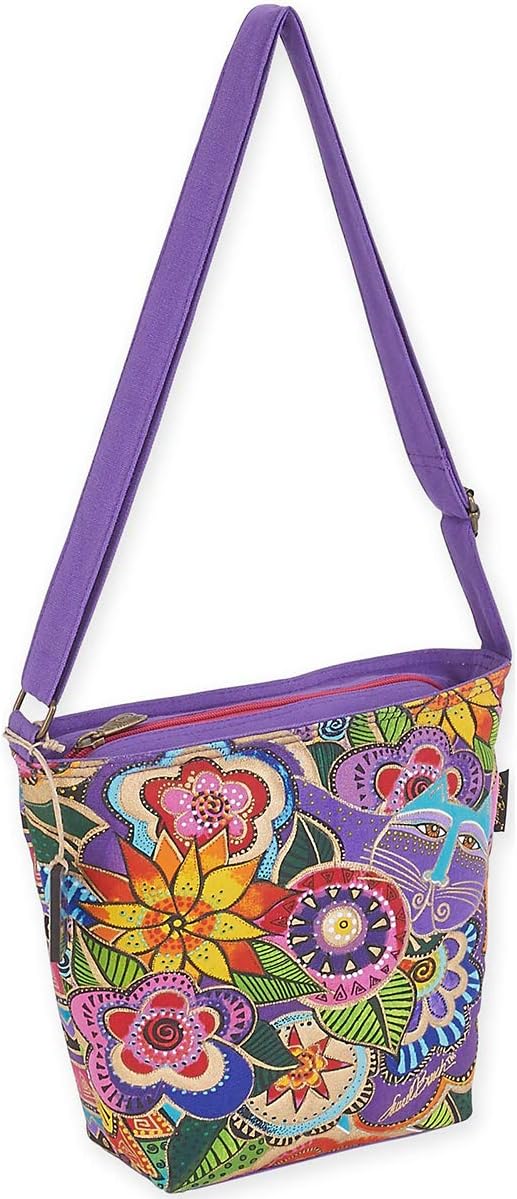 Laurel Burch LB5572 Carlotta's Garden Crossbody, 9.5" x 12" x 4"