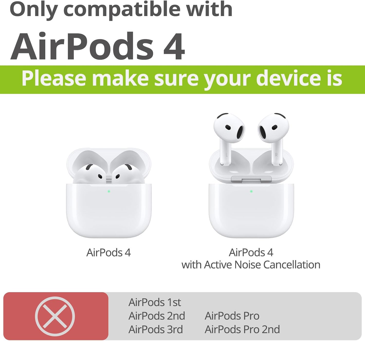 Carveit Wooden Case for AirPods 4 Case (2024) (USB-C) 4th Generation, Wood Artisan Engraved & TPU Shockproof Cover, Titanium Quick Released Clasp (Lighthouse) Blackwood