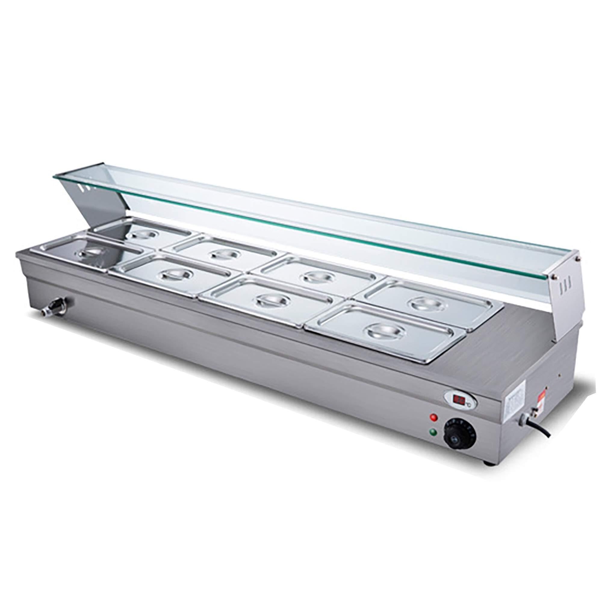 Scaldavivande elettrico da banco, 2000 W, automatico, multifunzione, con 4 pentole, per uso commerciale e ristorante