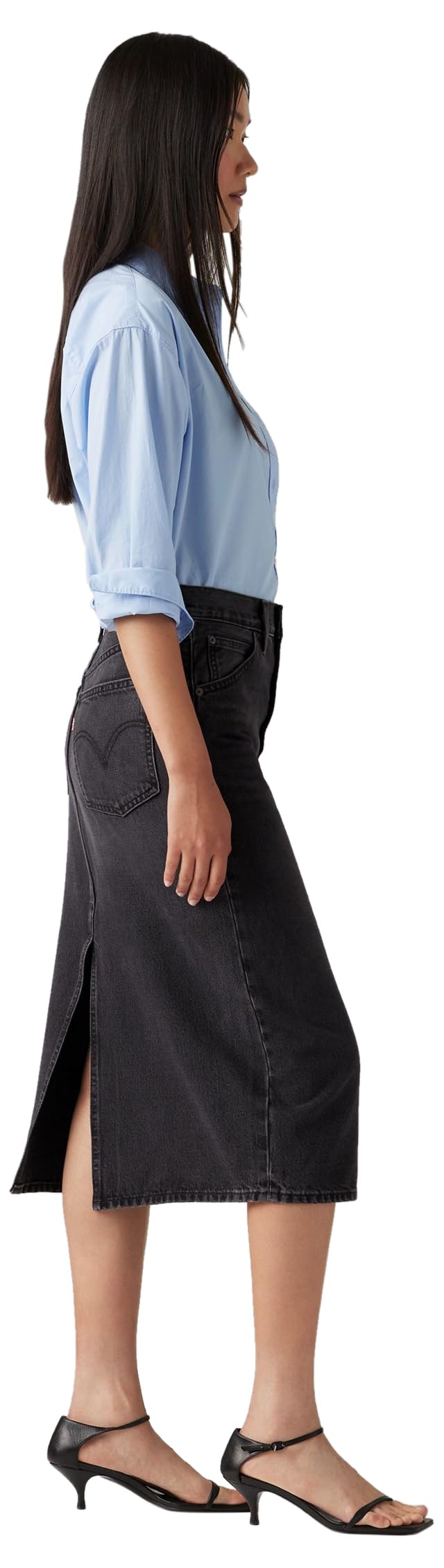 Levi's Hr Back Slit Skirt Wandering Spirit Clea, Wandering Spirit Cle, 26W