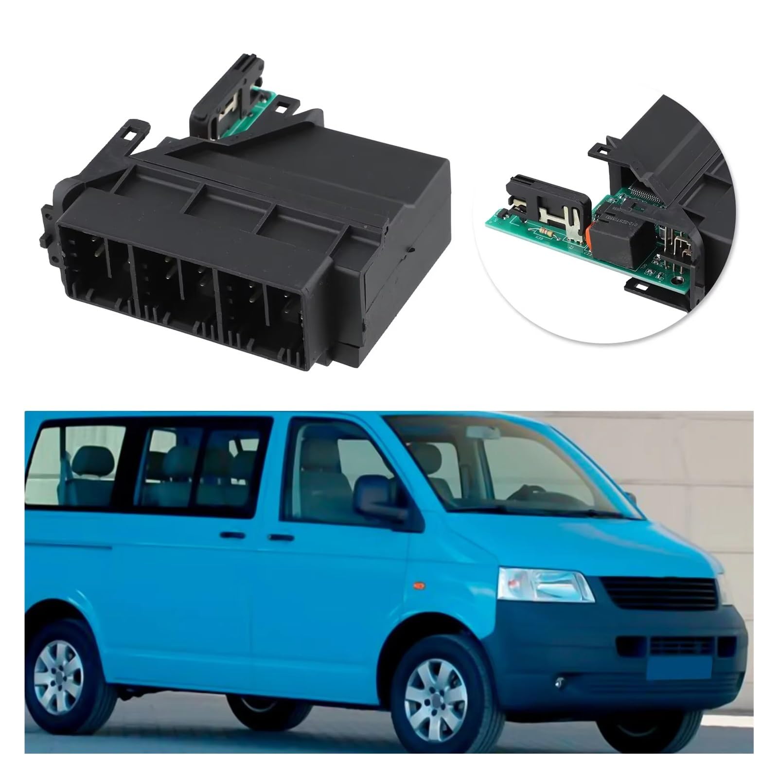 Para VW Transporter T5 2003-2009 Módulo Regulador Motor Elevalunas 7H1959801 Piezas Repuesto Mecanismo Elevalunas(Izquierda)