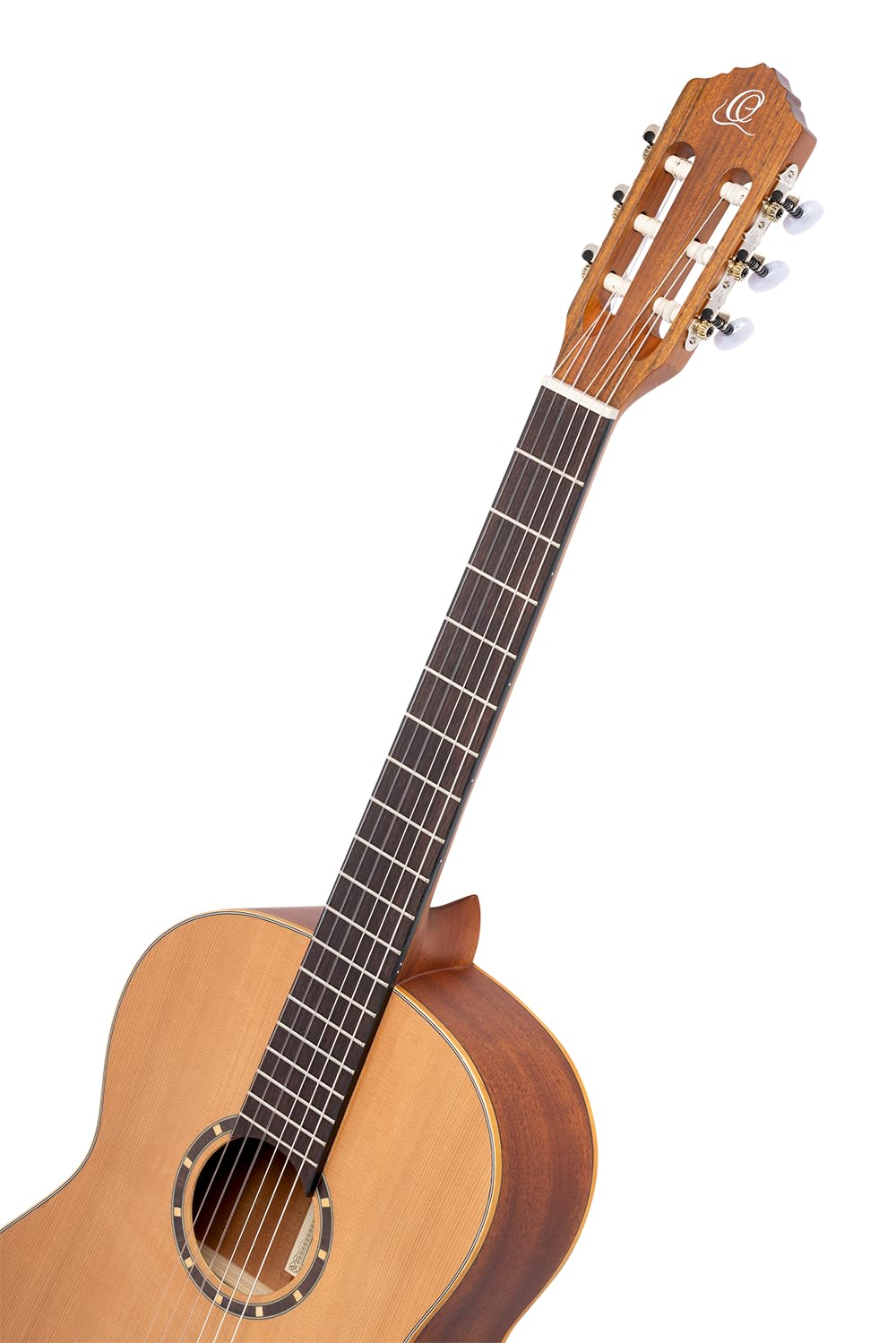 Ortega Guitars Chitarra Concerto per Mancini Slim Neck Full Size - Serie Family - include Gig Bag - mogano/top in cedro (R122SN-L)