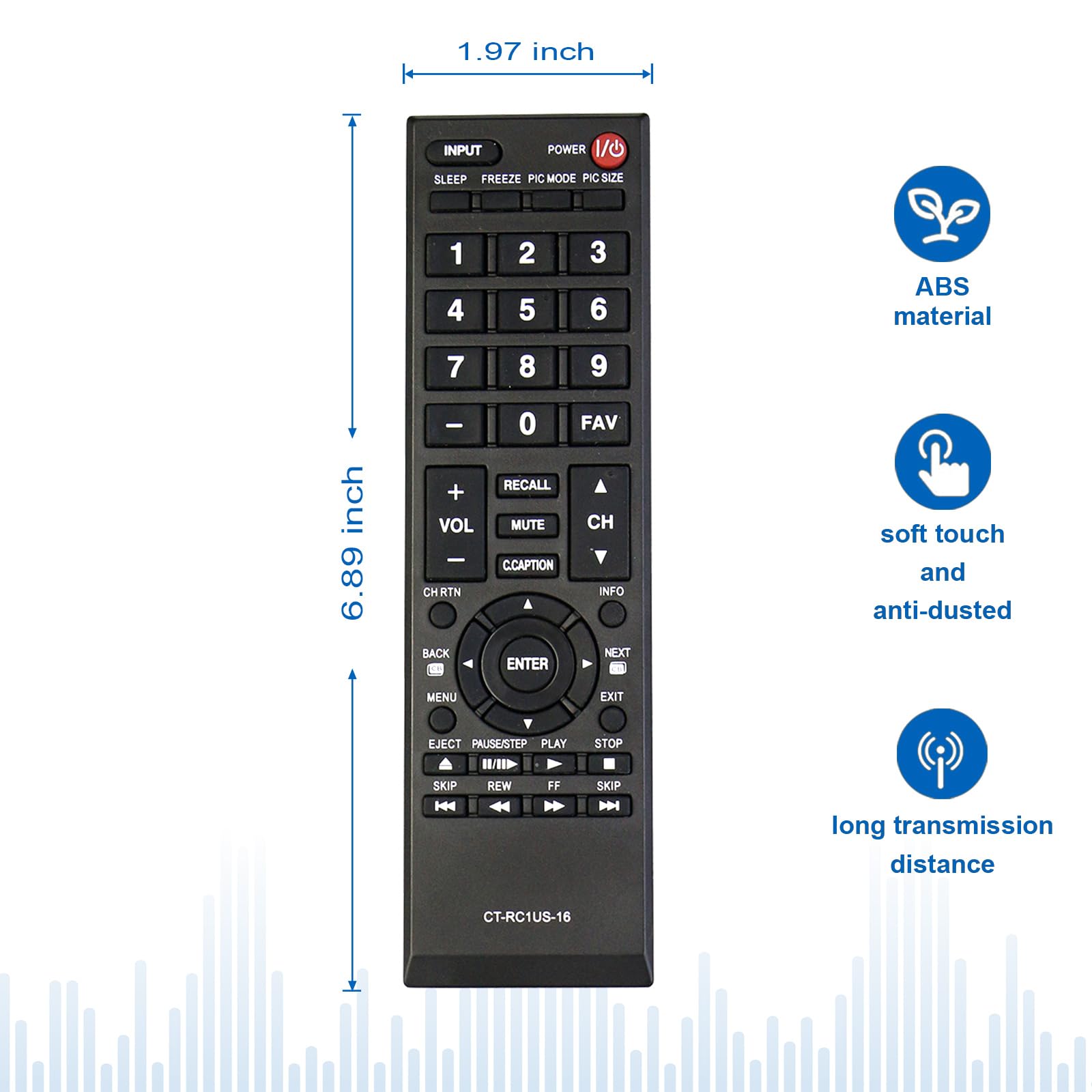 Amazon.com: Beyution CT-RC1US-16 Replacement Remote Control Fit