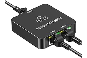 Ethernet Splitter: Dual Port Internet Splitter for Blazing Fast Gigabit Connections