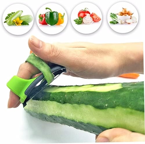 Miniatura 6 de Pelador de dedos, agarres para dedos de frutas vegetales, pelador de palma, herramientas de pelado de zanahoria de patata para peladores de cocina