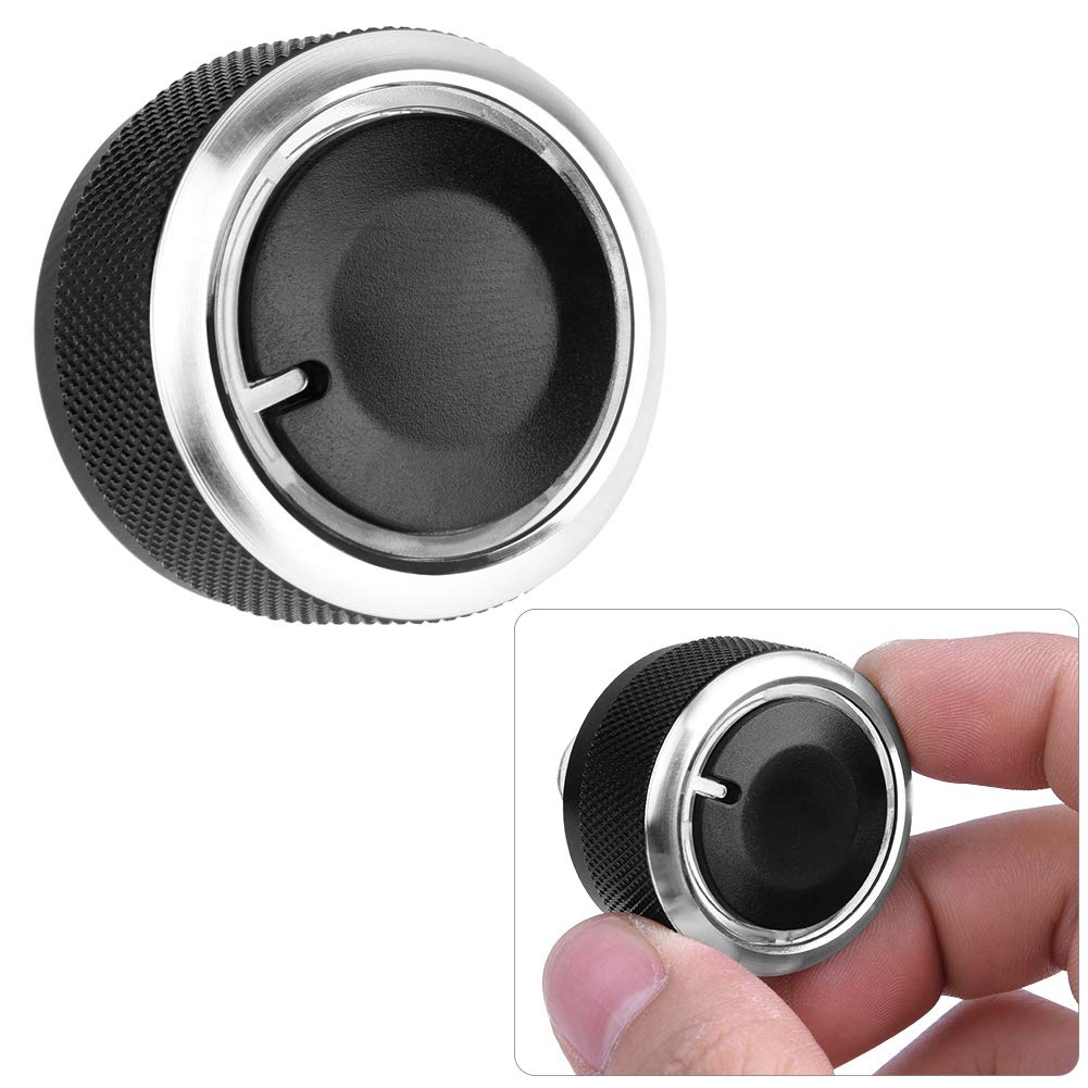 Lot de 3 boutons de contrôle pour climatisation de voiture - En aluminium - Bouton de rechange MK5 GTI T5 - Pour chauffage B6