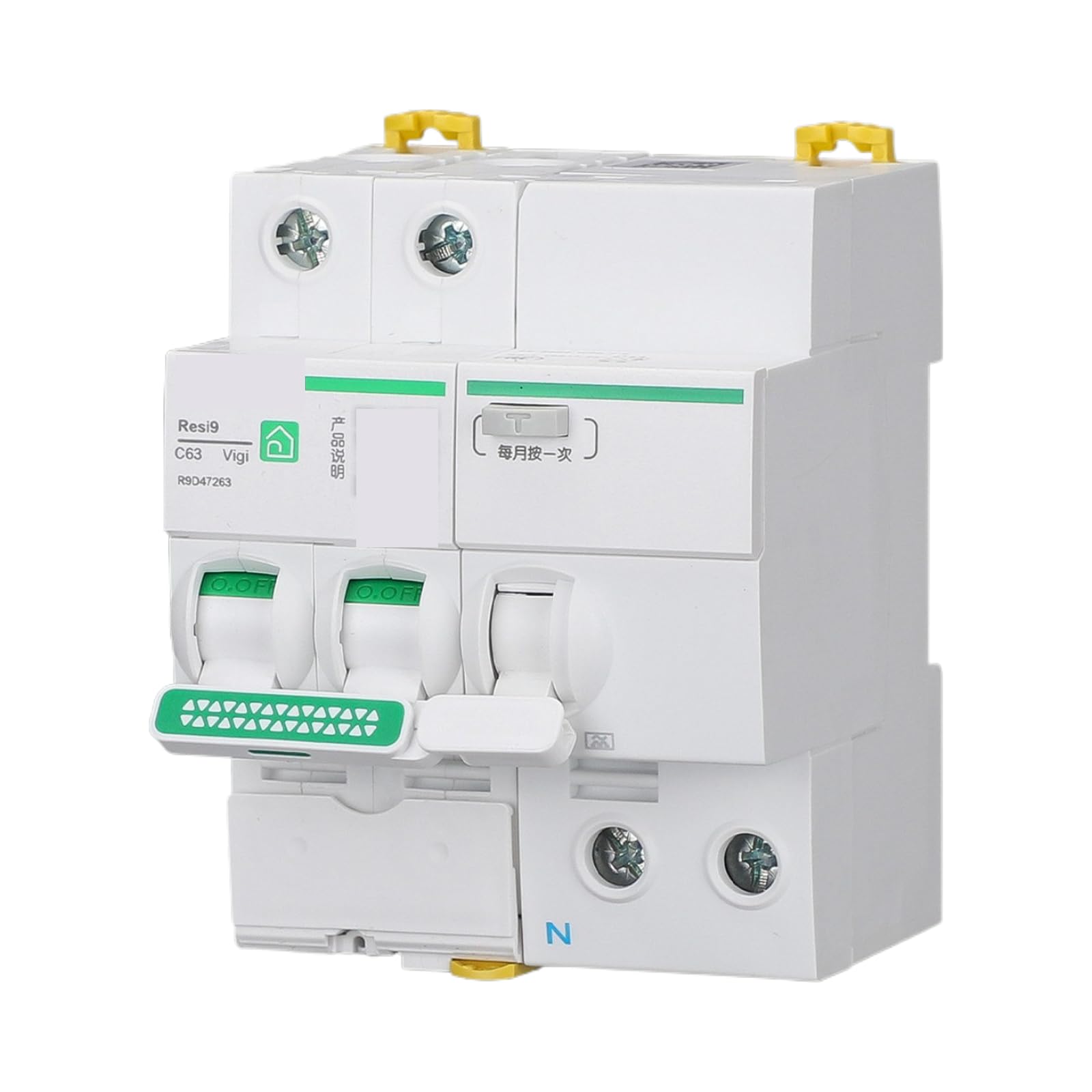 Interruttore magnetotermico R9 1P/1P+N/2P/4P 16A 20A25A 63A(2P Occupy 4 circuits; 25A)