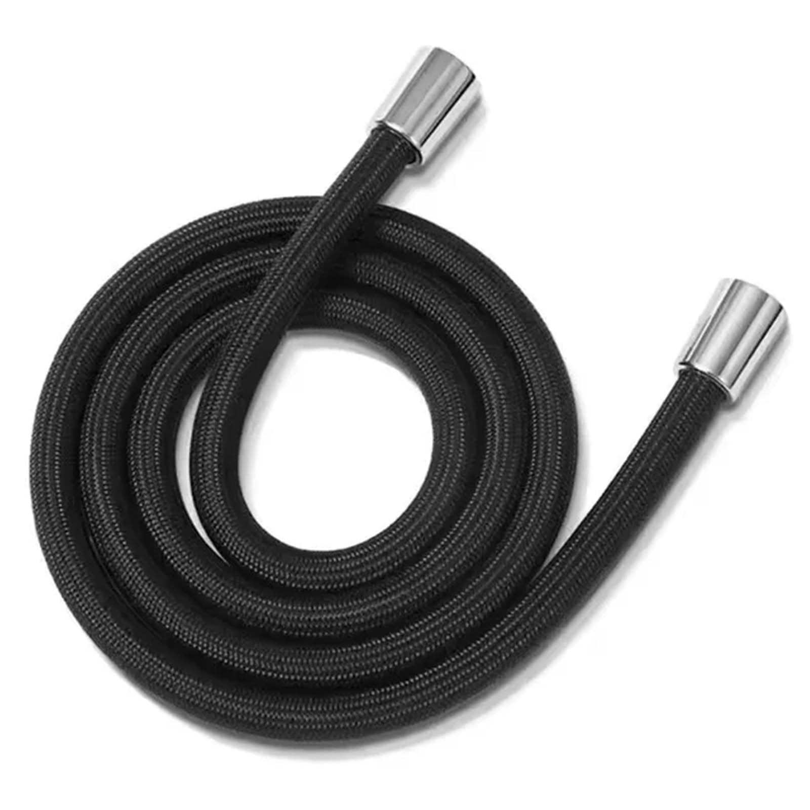 Fbanulpex Black Universal Chrome Shower Pipe, Shower Hose Pvc Multicolor 1.5-2M G1/2 Universal(,1.5M)
