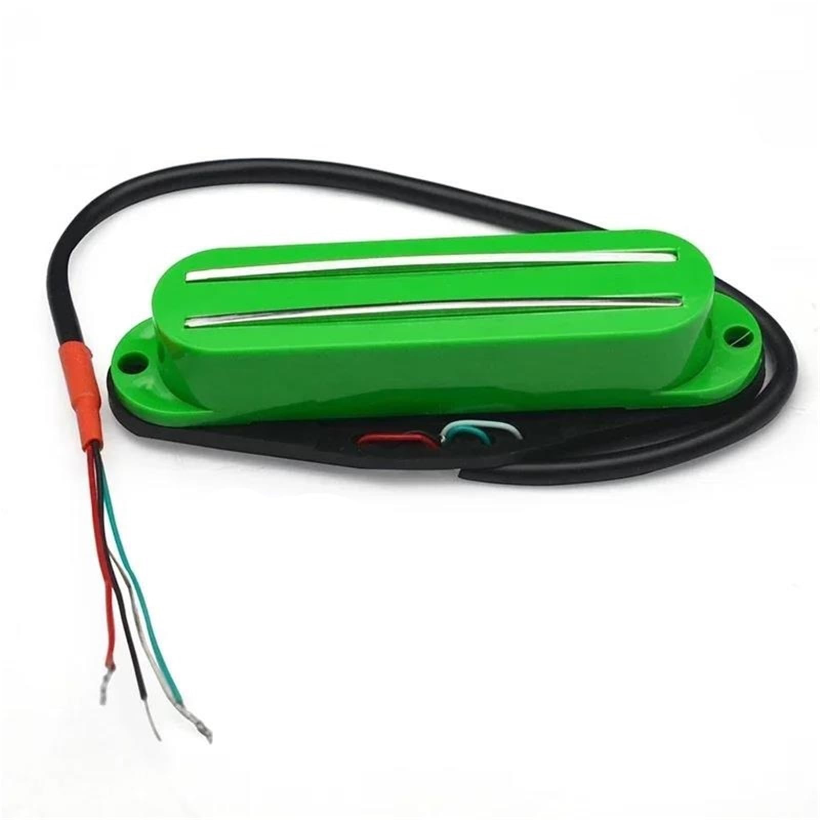 Pastilla para Guitarra Eléctrica ST Style Humbucker Twin Blade Pickup Mini Humbucker Dual Rail 9K Para Reemplazo De Guitarra Eléctrica FD ST Multicolor(Green)