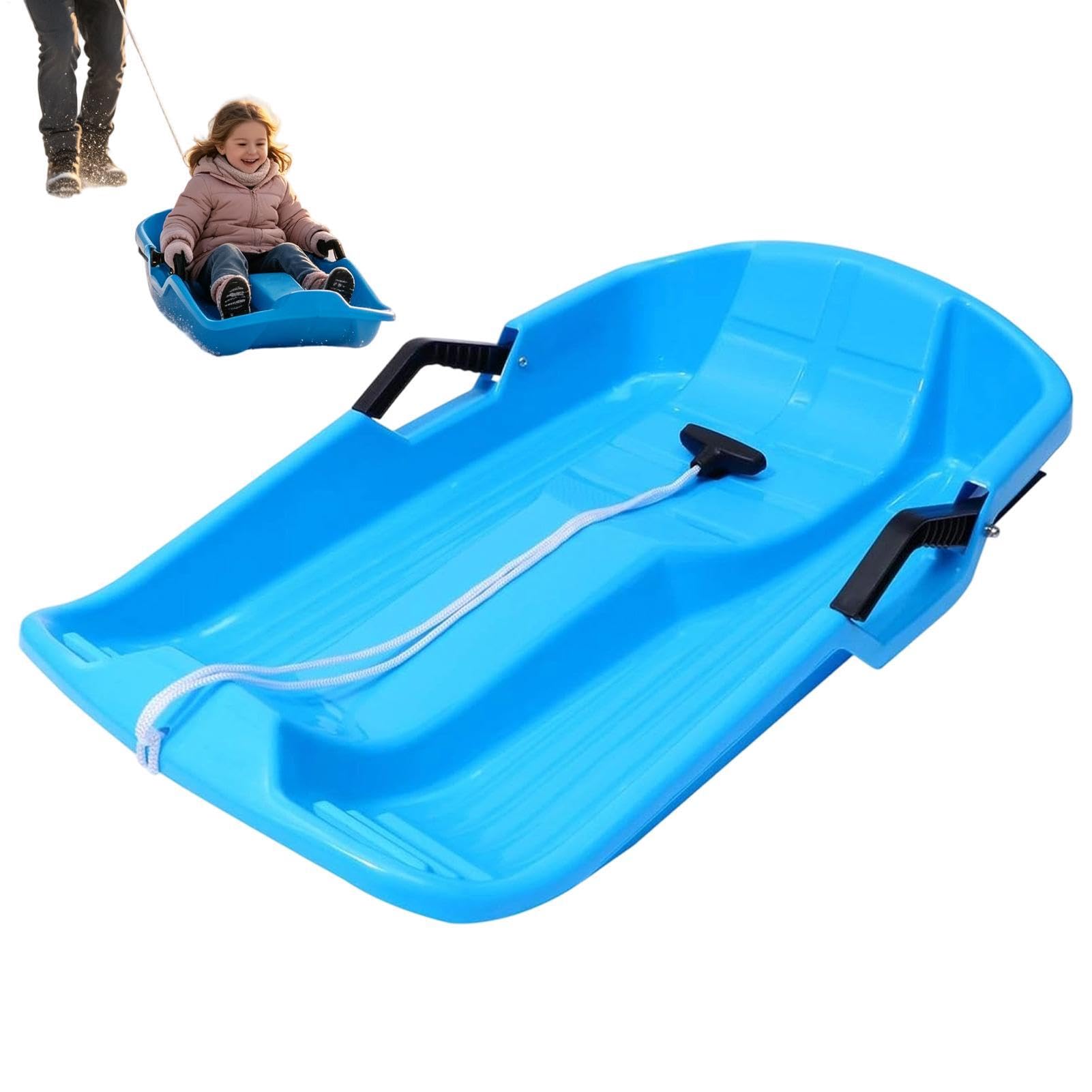 Schlitten für Kinder 2-Personen-Rodel, leichtgewichtig und tragbar, mit | Winter Schnee Rodel Board für , Sand, , Gras, Hänge, Outdoor Spiel, , Mädchen, , alle Jahreszeiten