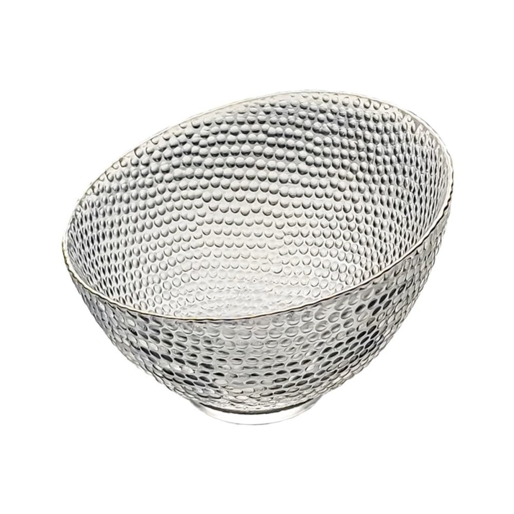 Taca na przekąski owocowe Crystal Glass Beveled Fruit Plate Snacks Dried Fruit Plate Delicate Salad Buffet Bowl Dekoracja domu