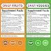 Daily Fruits and Vegetables Supplement for Adults - Super Fruit and Veggies Capsules for Enhanced Energy Gut Health Immune Support & Overall Wellness with 47 Whole Food Fruits and Veggies - 1 Month
