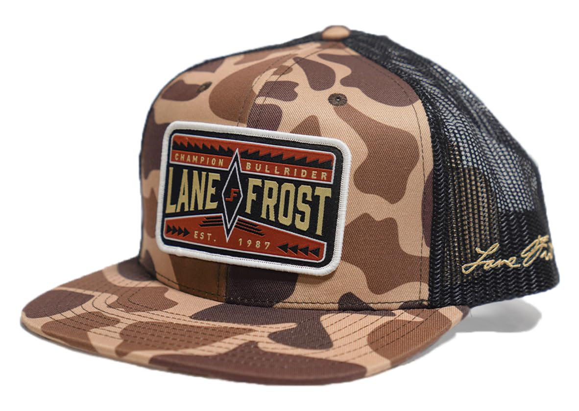 Lane Frost Flat 6-Panel Western Trucker Hats for Men &amp; Women