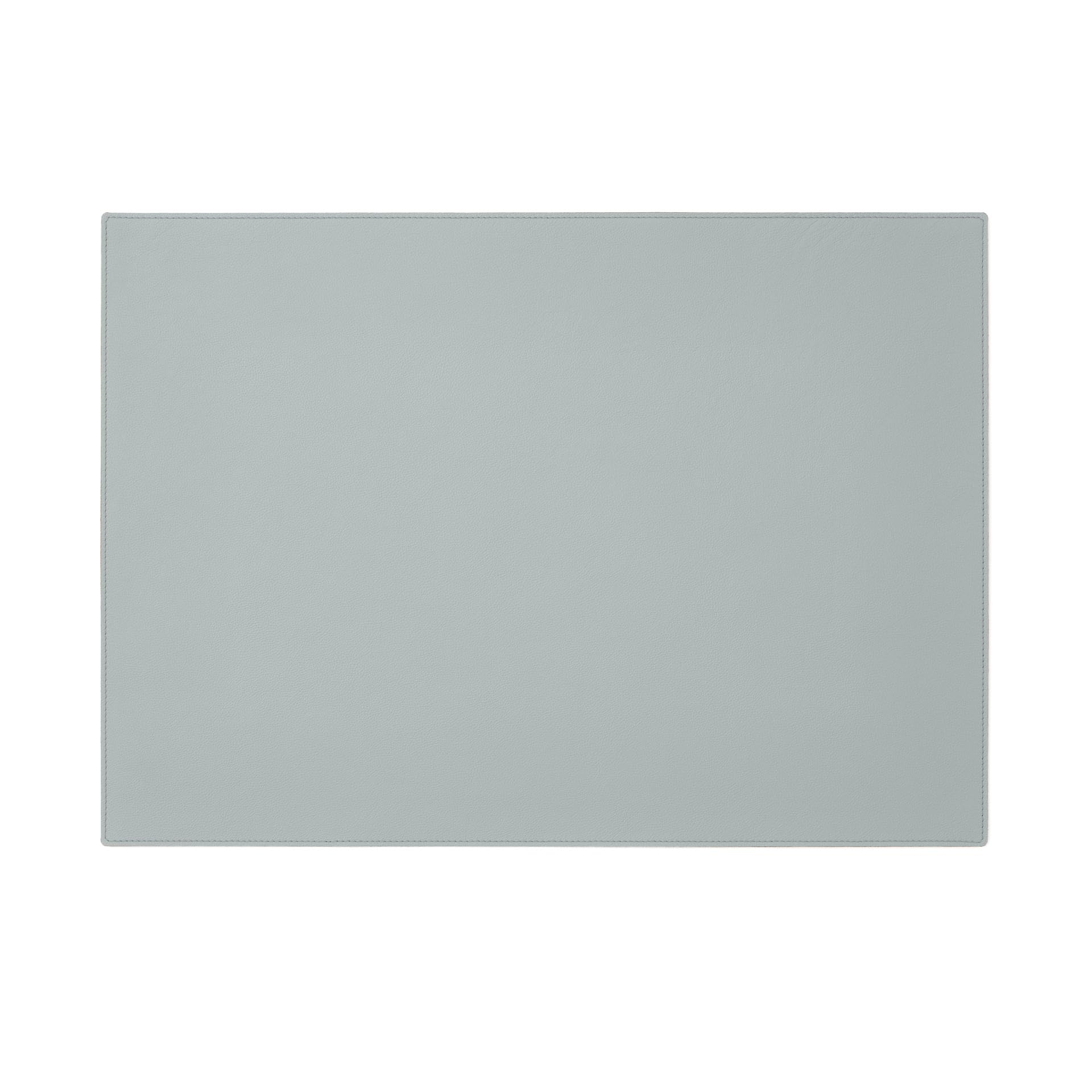 Eglooh - Palladio - Desk Mat for Office Made of Fine Real Leather Ice Blue - Desk Pad cm 70x50 - Large Mouse Pad with Handmade Stitchings and Non-Slip Bottom - Made in Italy