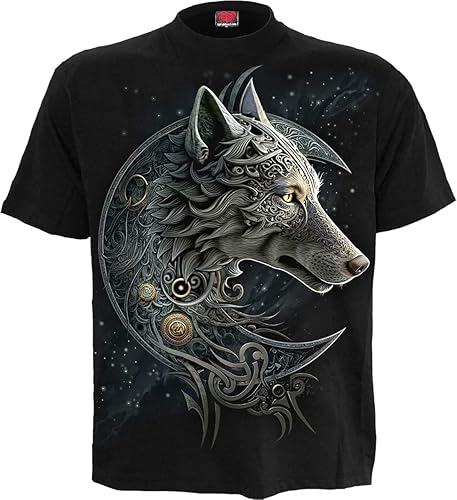 Spiral - Black Gold - T-Shirt Black - XXL - C. Celtic Wolf