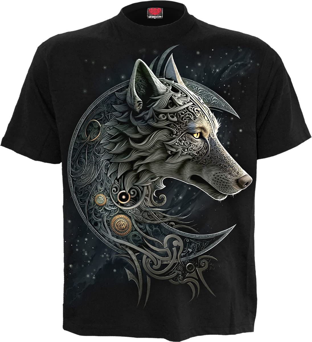 Spiral - Celtic Wolf - T-Shirt Black - 4XL