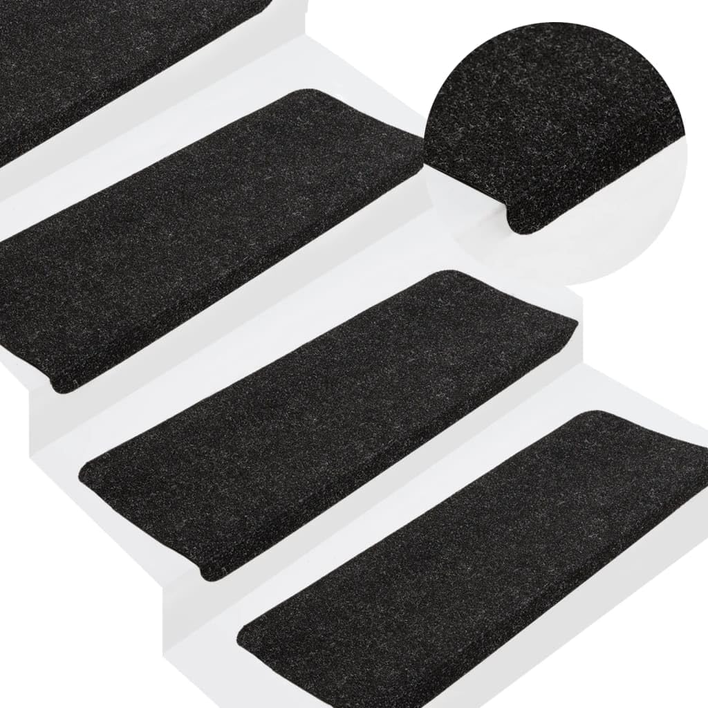 Alfombrillas para escaleras de tela premium con un acabado rectangular autoadhesivo 1