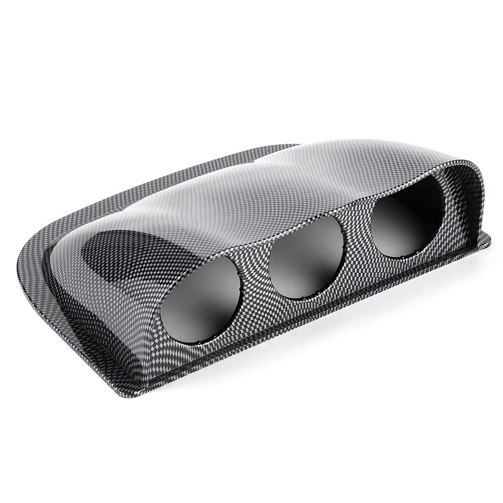 Support Pod Sous Tableau De Bord GlowShift - 4 Emplacements 52mm, Chrome, Universel