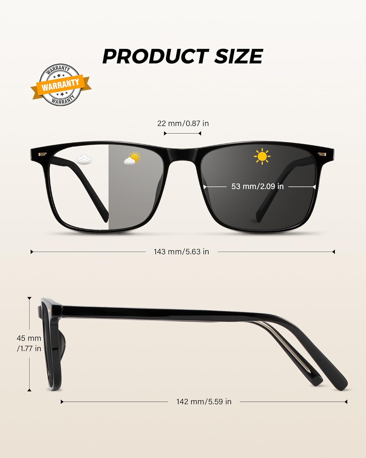 Square Polarized Sunglasses for Men Driving Sun glasses UV400 Protection Lens Sunglasses - Image 5