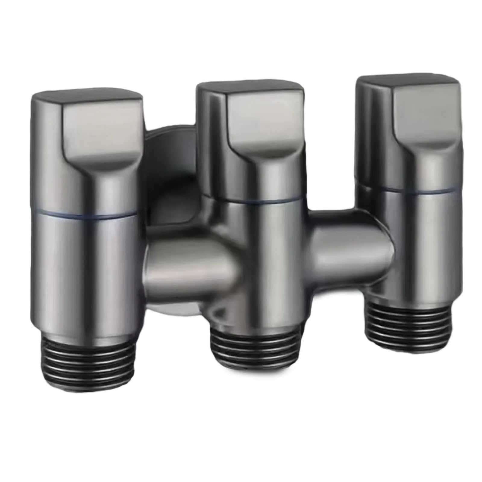Valvola deviatrice multifunzione a tre vie con valvola di iniezione dell'acqua a tre vie, 1 pezzo (grigio)