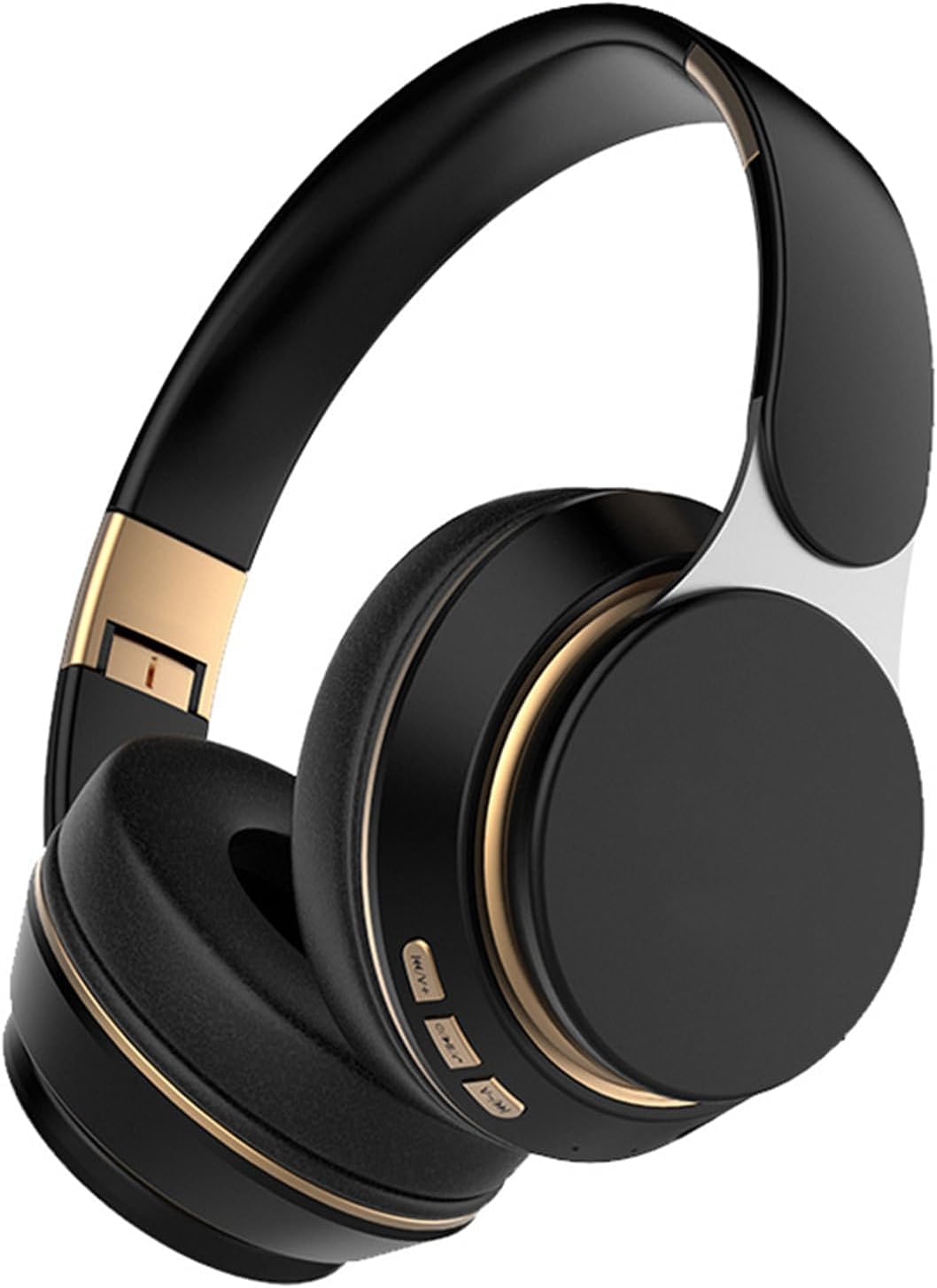 STFMHEZ Bluetooth Headphones Over Ear, Wireless Headphones Over Ear with Built-in Noise Reduction Microphone, Foldable Stereo Bluetooth 5.2 Headset with Deep Bass for Online Class, Office, PC, Phone