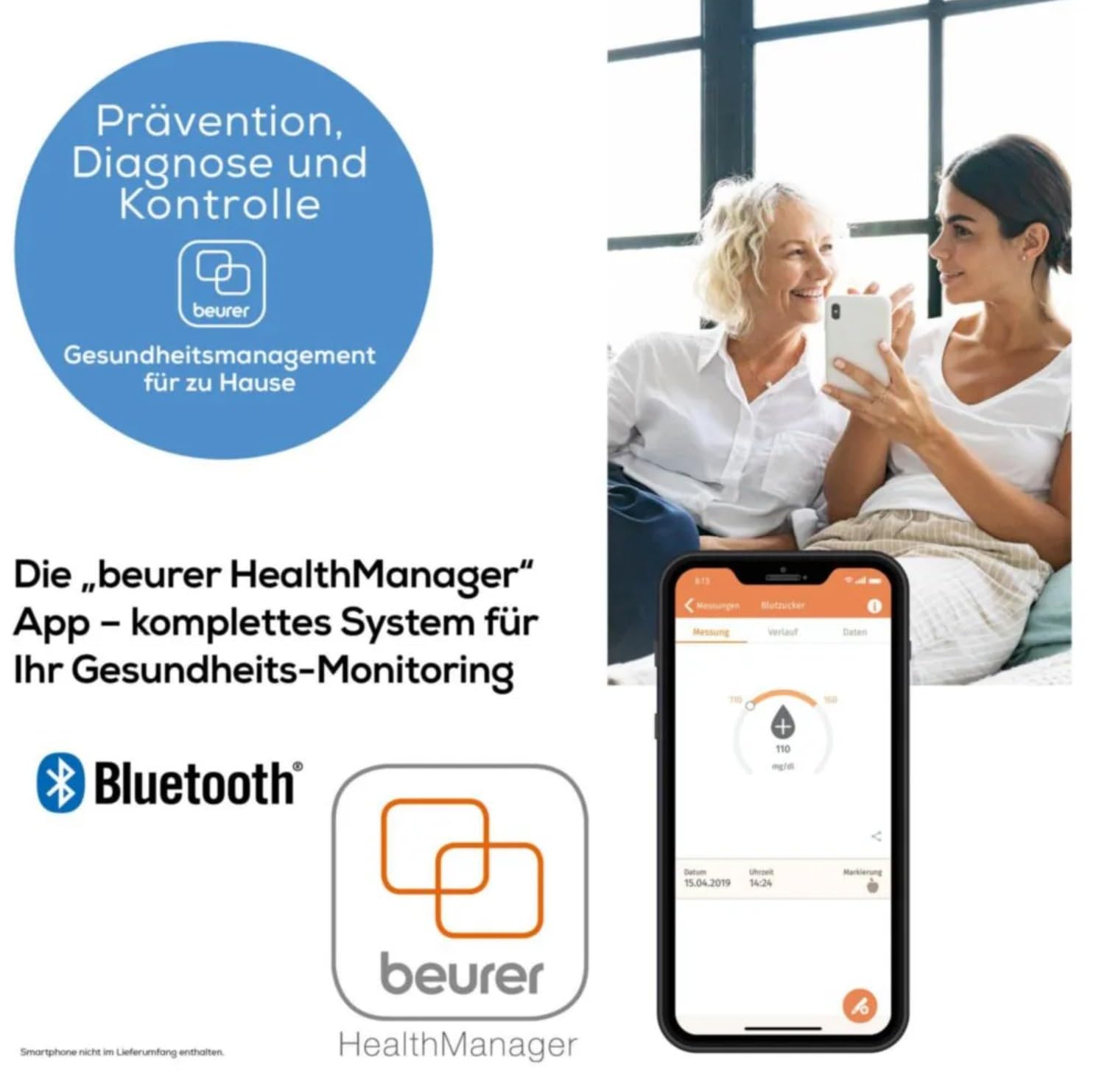 Beurer Medical GL 49 (mg/dL) Blutzuckermessgerät-Set