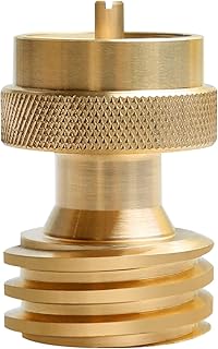 1LB to 20LB Propane Tank Adapter, 1 Pound Propane Tank Connector Appliance for 20 or 30 Pound LP Gas Steel Bottle, Propane Adapter 1LB for Disposable Throwaway Cylinder