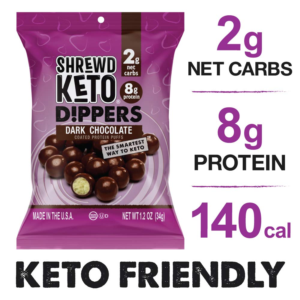 Buy Shrewd Food Keto Chocolate Protein Dippers Keto Snacks, 2g Net