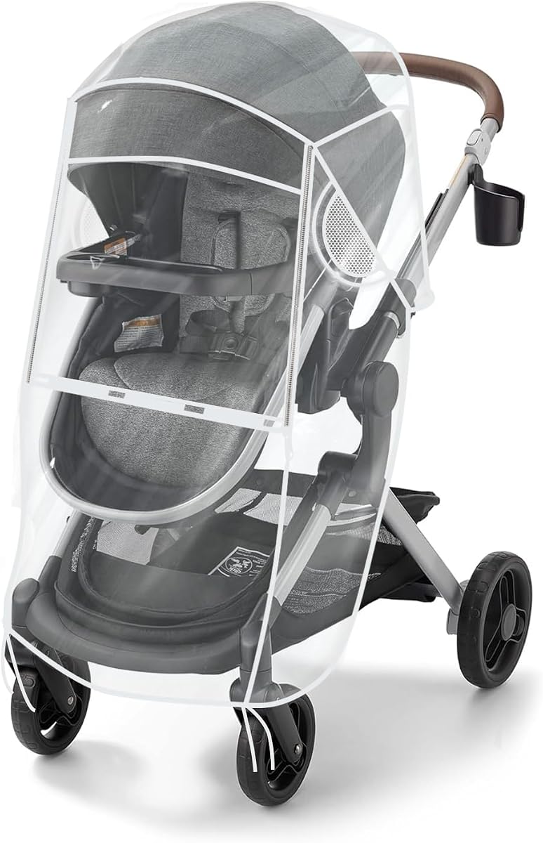 Funda para lluvia para cochecito compatible con Graco – Funda impermeable para cochecito, protector contra el viento para viajes, protección duradera contra el polvo y la nieve con accesorios transpirables para cochecitos de viaje