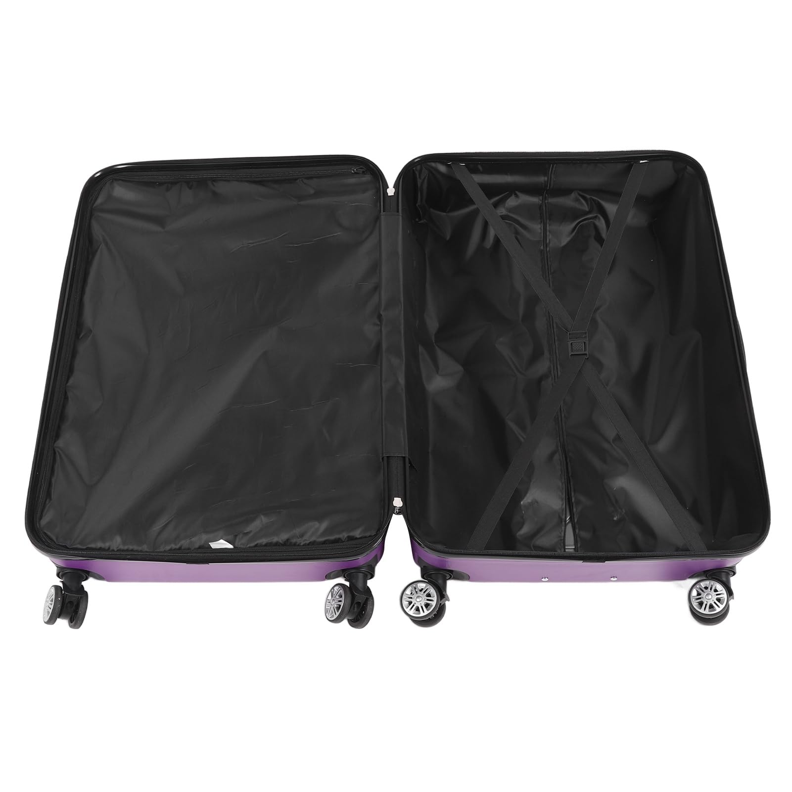 3-częściowy Zestaw Bagażu Hardshell z Zamkiem TSA, nośność 150 Kg na Długoterminowe Podróże i Wyjazdy Służbowe (PURPLE)