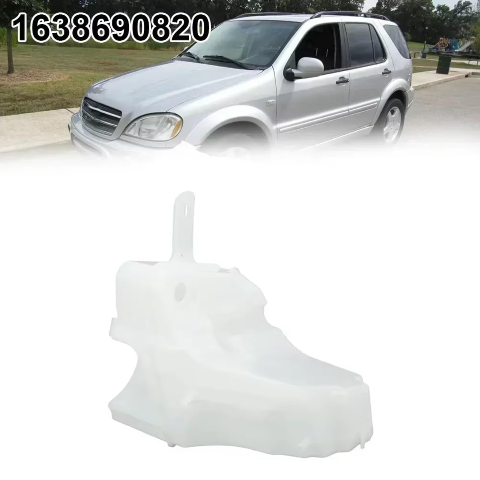 Depósito De Anticongelante Compatible Con Benz Para ML430 1999-2001 Para ML500 2002-2005 1 Uds Tanque De Depósito Líquido Para Limpiaparabrisas Coche 1638690820 1638601160