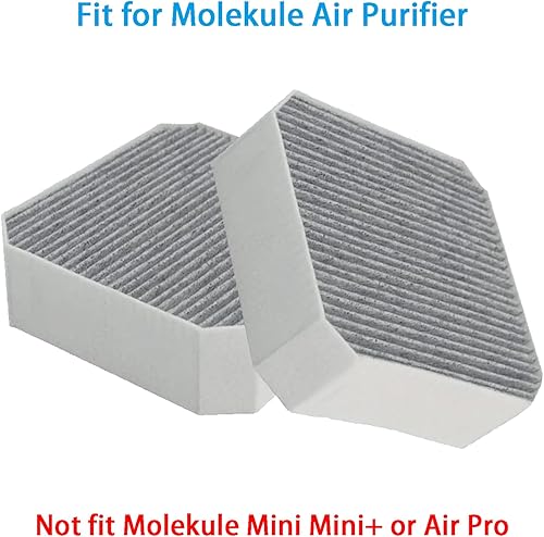 Miniatura 2 de Filtro de repuesto compatible con prefiltro de carbono Molekule purificador de aire (paquete de 2)