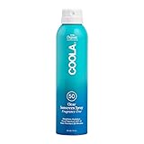 COOLA Organic Sunscreen SPF 50 Sunblock Spray, Dermatologist Tested Skin Care for Daily Protection, Vegan and Gluten Free, Fragrance Free 6 Fl Oz (Pack of 1)