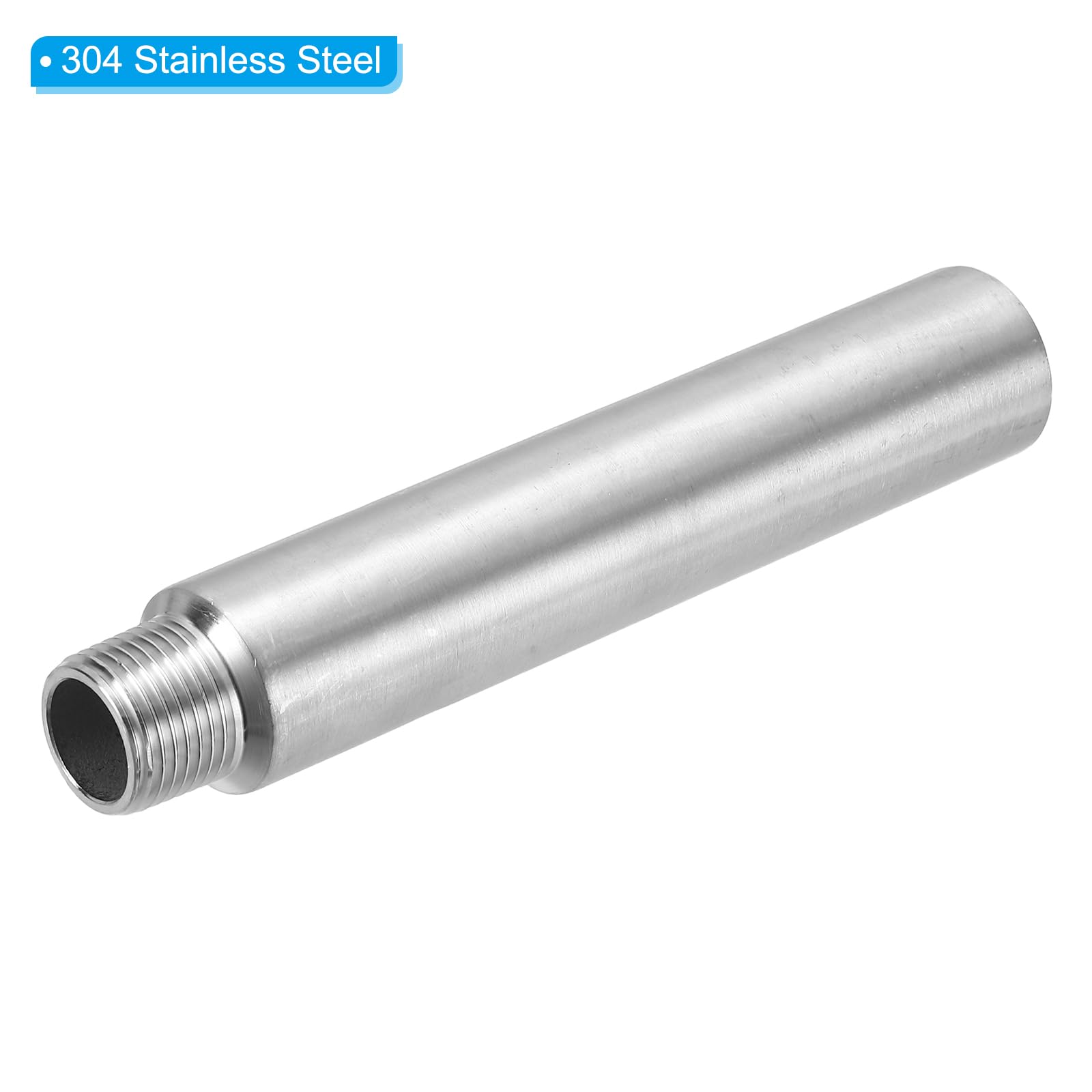 YOGAZEN 304 Edelstahl Doppelmuffe 1/2 Zoll – 2x Innengewinde Verbinder Für Wasserleitung, Duschschlauch & Co.