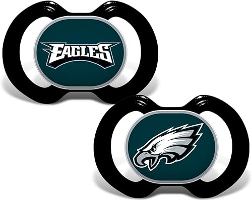 Baby Fanatic NFL - Chupetes unisex para bebé, 2 unidades